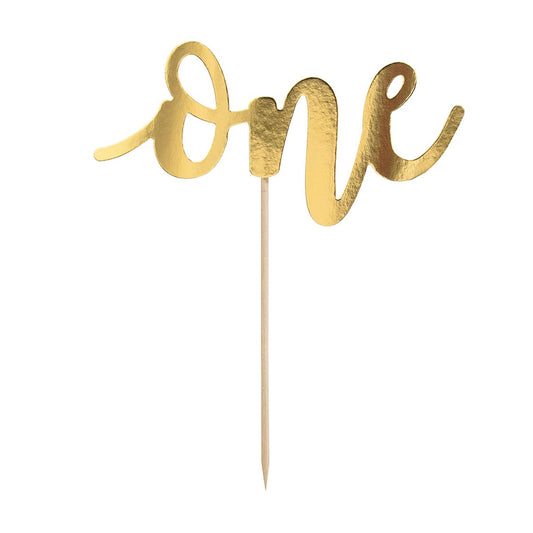 Cake Topper One - Or